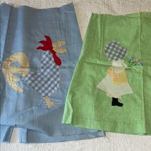 Vintage Blue and Green Appliqués for crafting